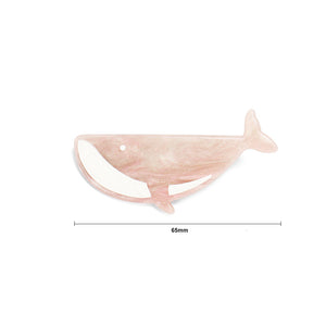 Simple and Cute Pink Dolphin Hair Clip