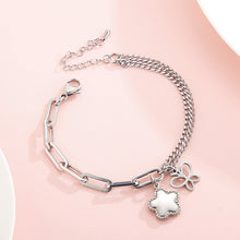 Load image into Gallery viewer, Fashion and Elegant Butterfly Flower 316L Stainless Steel Bracelet