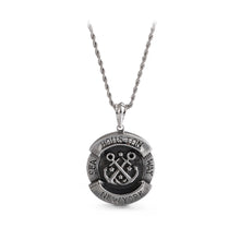 Load image into Gallery viewer, Fashion Personality Anchor Geometric Round 316L Stainless Steel Pendant with Necklace