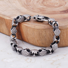 Load image into Gallery viewer, Simple Personality Diamond Pattern Geometric 316L Stainless Steel Bracelet
