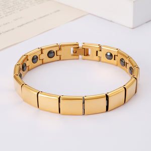 Fashion Simple Plated Gold Geometric 316L Stainless Steel Bracelet