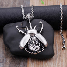 Load image into Gallery viewer, Fashion Personality Mechanical Beetle 316L Stainless Steel Pendant with Necklace
