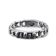 Load image into Gallery viewer, Fashion Personality Skull Geometric 316L Stainless Steel Bracelet