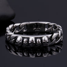 Load image into Gallery viewer, Fashion Personality Skull Geometric 316L Stainless Steel Bracelet