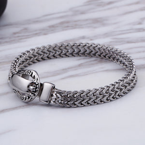 Fashion Simple Double-layer Geometric 316L Stainless Steel Bracelet