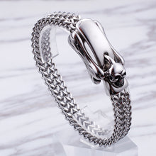 Load image into Gallery viewer, Fashion Personality Skull Lock Double-layer Geometric 316L Stainless Steel Bracelet