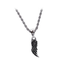Load image into Gallery viewer, Fashion Personality Feather Wings 316L Stainless Steel Pendant with Necklace