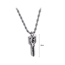 Load image into Gallery viewer, Fashion Vintage Pattern Key 316L Stainless Steel Pendant with Necklace