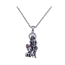 Load image into Gallery viewer, Fashion Personality Old Man and Goat 316L Stainless Steel Pendant with Cubic Zirconia and Necklace
