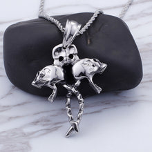 Load image into Gallery viewer, Fashion Personality Skull 316L Stainless Steel Pendant with Necklace