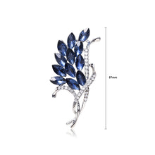 Load image into Gallery viewer, Fashion and Elegant Floral Brooch with Blue Cubic Zirconia