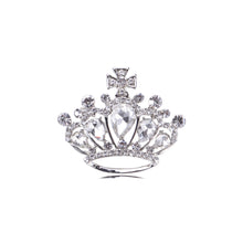 Load image into Gallery viewer, Fashion and Elegant Crown Brooch with Cubic Zirconia