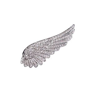 Fashion Bright Angel Wings Brooch with Cubic Zirconia
