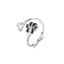 Load image into Gallery viewer, 925 Sterling Silver Simple and Cute Dog Claw Open Ring