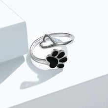 Load image into Gallery viewer, 925 Sterling Silver Simple and Cute Dog Claw Open Ring