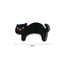 Load image into Gallery viewer, Simple and Cute Black Cat Hair Clip