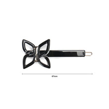Load image into Gallery viewer, Simple Temperament Black Ribbon Side Clip