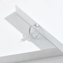 Load image into Gallery viewer, 925 Sterling Silver Simple Fashion Unicorn Adjustable Ring with Cubic Zirconia