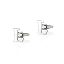 Load image into Gallery viewer, Fashion Simple English Alphabet L Cufflinks