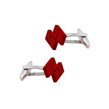 Load image into Gallery viewer, Fashion Creative Red Tetris Cufflinks