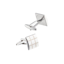 Load image into Gallery viewer, Simple Temperament Geometric Square Cufflinks
