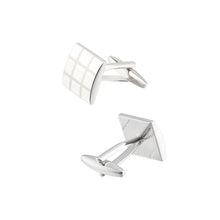Load image into Gallery viewer, Simple Temperament Geometric Square Cufflinks