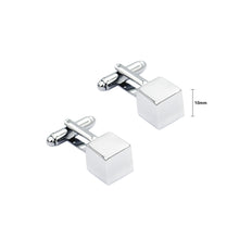 Load image into Gallery viewer, Fashion Simple Three-dimensional Geometric Square Cufflinks