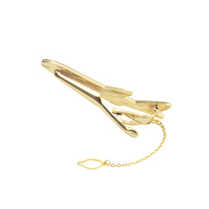 Fashion Simple Plated Gold Airplane Tie Clip