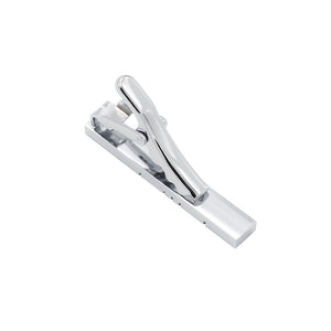 Simple and Fashion Geometric Rectangular Tie Clip with Cubic Zirconia