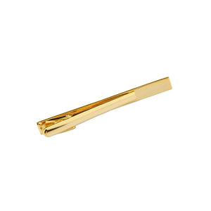 Simple and Fashion Plated Gold Geometric Rectangular Tie Clip