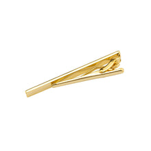 Load image into Gallery viewer, Simple and Fashion Plated Gold Geometric Rectangular Tie Clip