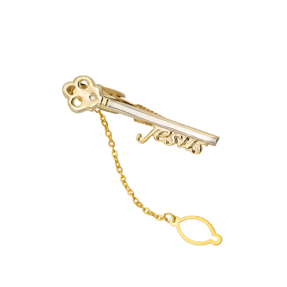 Fashion Creative Golden Key Tie Clip