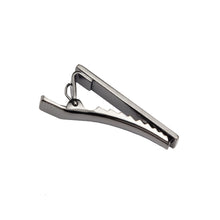 Load image into Gallery viewer, Fashion Simple Plated Black Geometric Rectangular Tie Clip