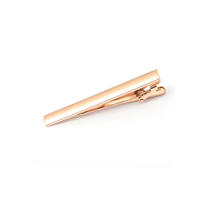 Fashion Simple Plated Rose Gold Geometric Rectangular Tie Clip