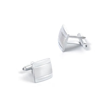Load image into Gallery viewer, Fashion Simple Line Geometric Tie Clip and Cufflinks Set