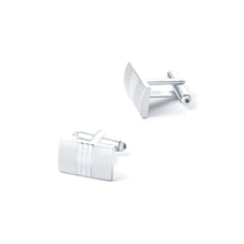Load image into Gallery viewer, Simple Fashion Line Geometric Tie Clip and Cufflinks Set