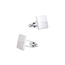 Load image into Gallery viewer, Simple and Fashion Brushed Geometric Square Cufflinks