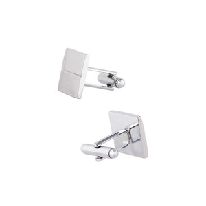 Simple and Fashion Brushed Geometric Square Cufflinks
