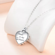 Load image into Gallery viewer, 925 Sterling Silver Fashion Simple Dog Footprint Heart Pendant with Necklace
