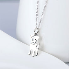Load image into Gallery viewer, 925 Sterling Silver Simple Cute Dog Pendant with Necklace
