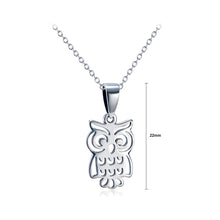 Load image into Gallery viewer, 925 Sterling Silver Fashion Simple Owl Pendant with Necklace