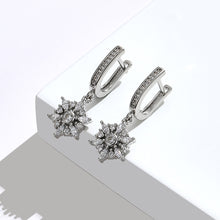 Load image into Gallery viewer, Fashion Dazzling Geometric Snowflake Earrings with Cubic Zirconia