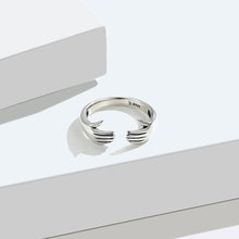 Load image into Gallery viewer, 925 Sterling Silver Simple and Fashion Two-hand Adjustable Opening Ring