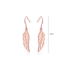 Load image into Gallery viewer, 925 Sterling Silver Plated Rose Gold Fashion Simple Angel Wing Earrings