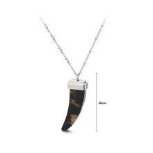 Load image into Gallery viewer, Simple Personality Geometric Resin 316L Stainless Steel Pendant with Necklace