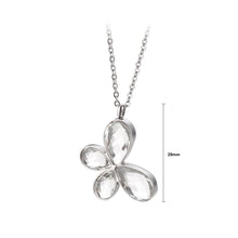 Load image into Gallery viewer, Fashion and Elegant Butterfly 316L Stainless Steel Pendant with Cubic Zirconia and Necklace