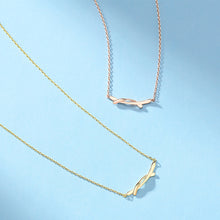 Load image into Gallery viewer, 925 Sterling Silver Plated Rose Gold Simple Creative Geometric Necklace