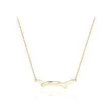 Load image into Gallery viewer, 925 Sterling Silver Plated Gold Simple Creative Geometric Necklace