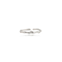 Load image into Gallery viewer, 925 Sterling Silver Simple Geometric Line Adjustable Open Ring