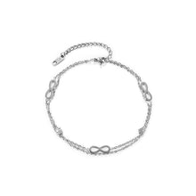 Load image into Gallery viewer, Fashion Simple Ribbon 316L Stainless Steel Double Layer Anklet